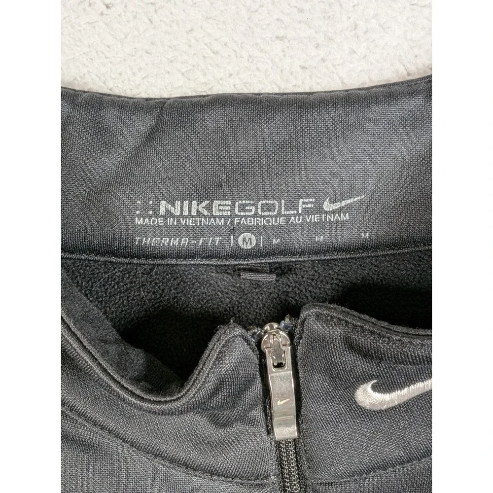 Nike Golf Therma-FIT 1/4 Zip Pullover Black Mens Medium Daniel Island